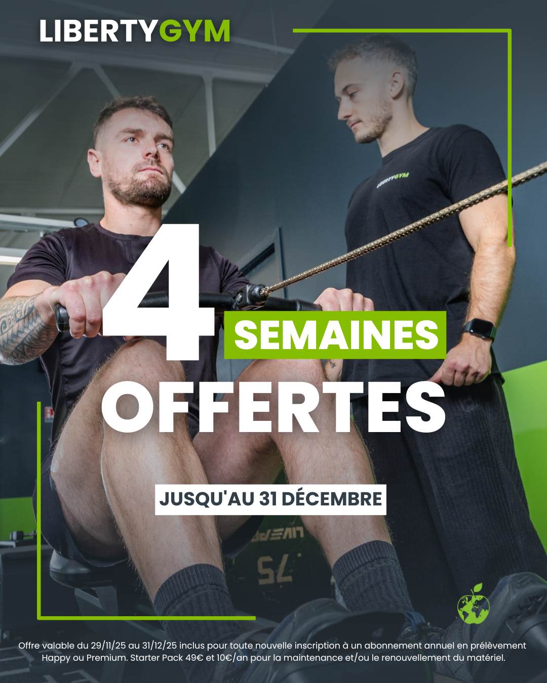 4 semaines offerte